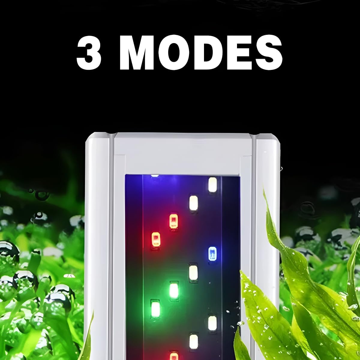 AIMALL LED Aquarium Light with Colour Changing Modes - Energy Efficient Lamp with Adjustable Bracket for Fish Tank, Multiple Colour Modes, 18Cm image number 2
