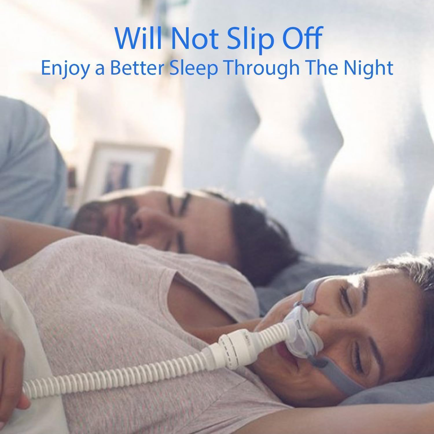 Str-Replacement Headgear Compatible with Resmed Airfit P10 Nasal Pillow CPAP Mask Straps Included 3 Super Elastic Straps and 6 Adjustment Clips(3 Pack) image number 6