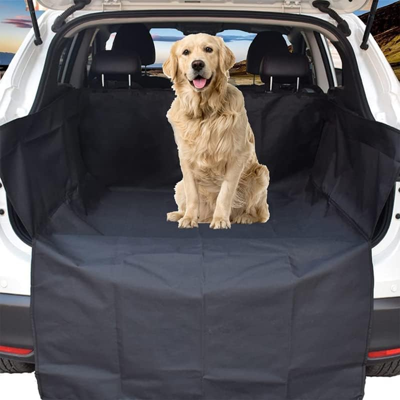 AIMALL Pet Dog Car Boot Cargo Liner Cover Mat Waterproof Protector for SUV & Ute, Heavy-Duty 600D Material, Non-Slip Backing, Large Size (155Cm X 104Cm X 33Cm) image number 4