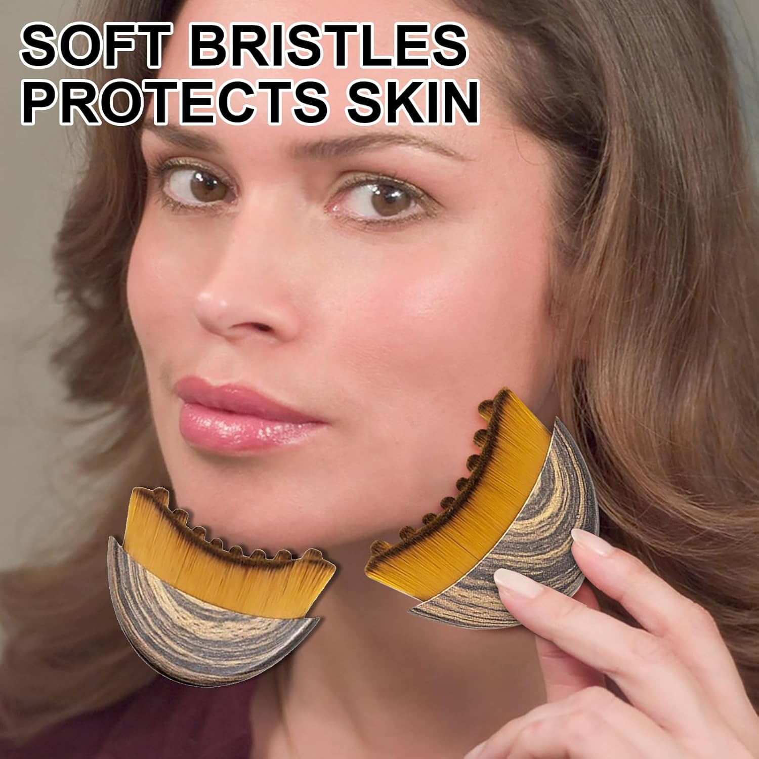 New Lymphatic Contour Face Brush, Dry Brushing Face Brush, Lymphatic Drainage Massager for Face, Chin & Jawline Sculpting, Ergonomically Designed to Fit the Skin Precisely and Relieve Fatigue