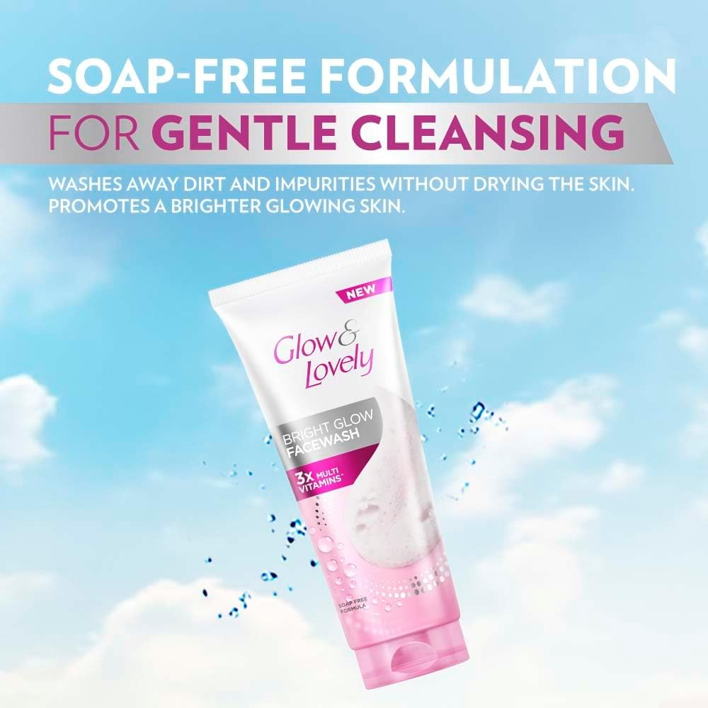 Fair & Lovely Instant Glow with Fairness Multivitamin Facial Cleansing 100Ml image number 6