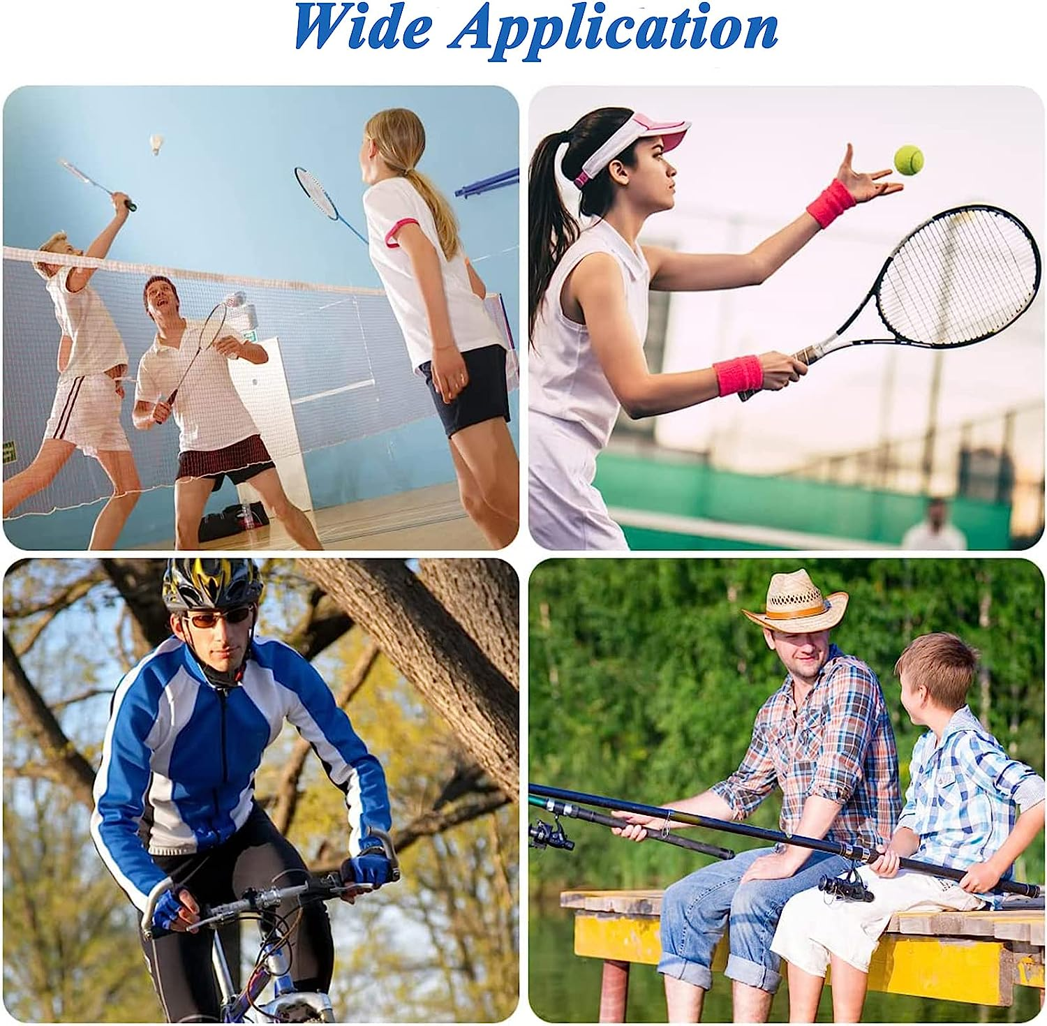 Cotton Towel Grip Super Absorbent-Towel - Tennis Racket Overgrip Upgraded Anti-Skid Racquet Grip Sweatband Tape Overgrip Wraps for Tennis Badminton Bike Handle Yellow image number 3