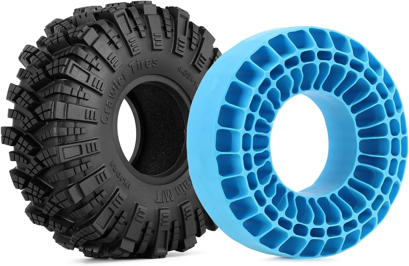 INJORA Silicone Rubber Insert for 118-122Mm 4.75" OD 1.9" Wheel Tires(Large Blue) - Large Blue image number 6