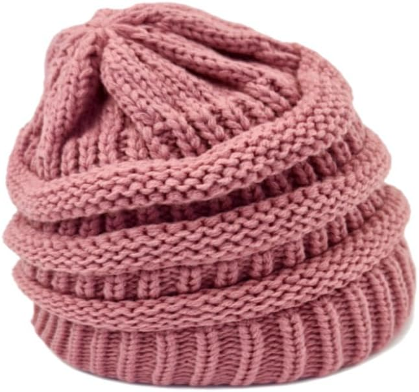 Womens Beanies for Winter 3 Pack, Slouchy Beanies for Women Knit Warm, Winter Hats for Women Thick for Cold Weather image number 1