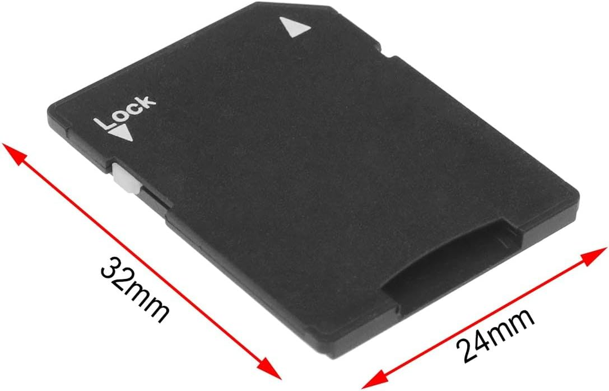 2Pcs Micro SD Card to SD Card Adapter TF Card Micro SDHC to SD SDHC Adapter Suitable for Digital Cameras Computers SD Card Supported Device Storage Card Black image number 1