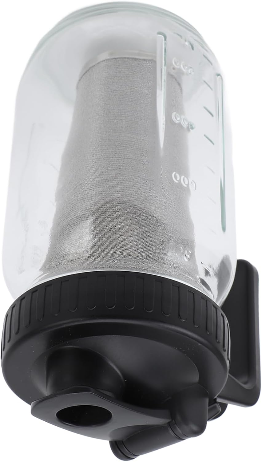 Bewinner Cold Brew Coffee Machine, Thick Cold Brew Jug Made of Glass, Jug for Iced Coffee Maker with Stainless Steel Filter, Leak-Proof Lid for Iced Coffee Lemonade (2000 Ml)