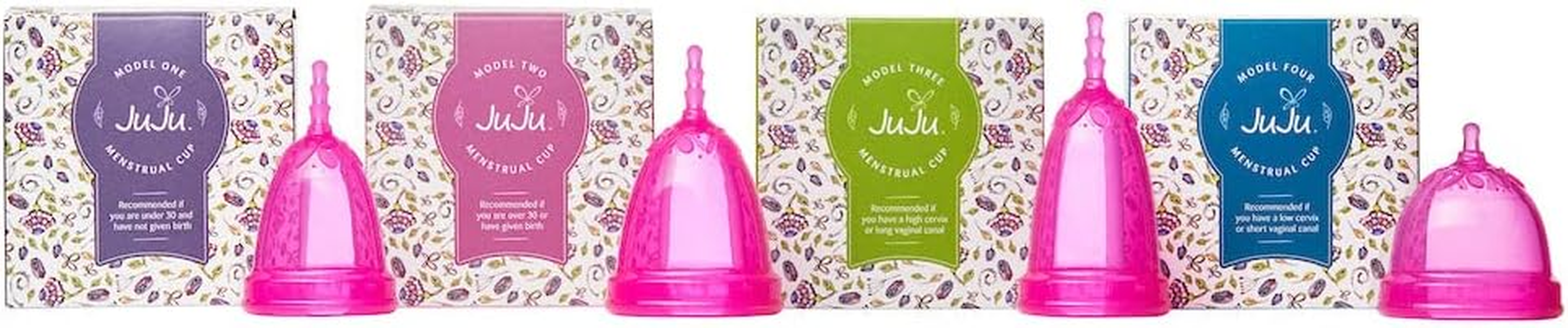 Juju Menstrual Cup Model 1 - Pre Childbirth Menstruation Cup - Reusable Cup for Feminine Care - Medical Grade Silicone Period Cup - Hypoallergenic - Eco Friendly - Made in AUS (Pink) image number 2
