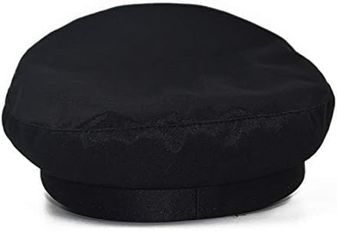 Unisex Beret, Sun - Protective and Breathable Flat - Top Hat, Suitable for Daily Fashion Accessories (Black, One Size)