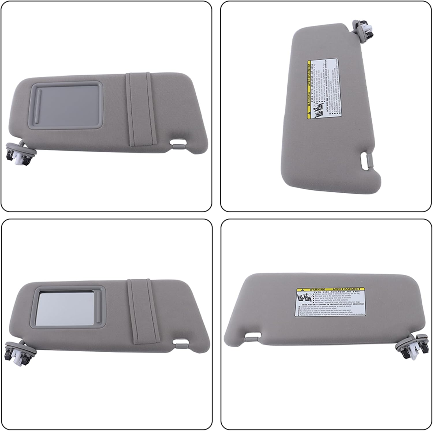 Sun Visor Sun Shade Right Driver Side W/Vanity Light Replacement for Toyota Camry 2007-2011 image number 4