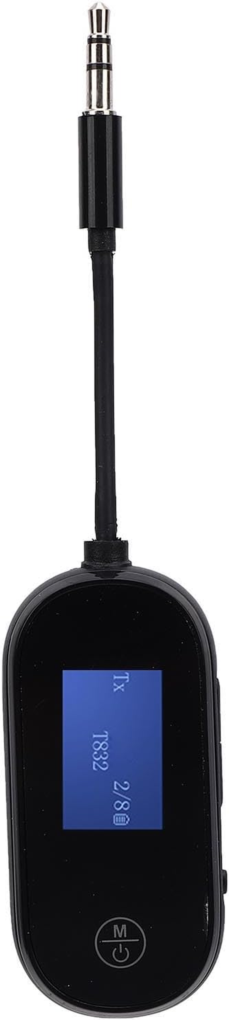 GOWENIC 5.3 Transmitter and Receiver, Hifi Sound Wireless Adapter with Aptx Low Latency and Display, with Airplane Adapter, for Home TV Laptop Travel