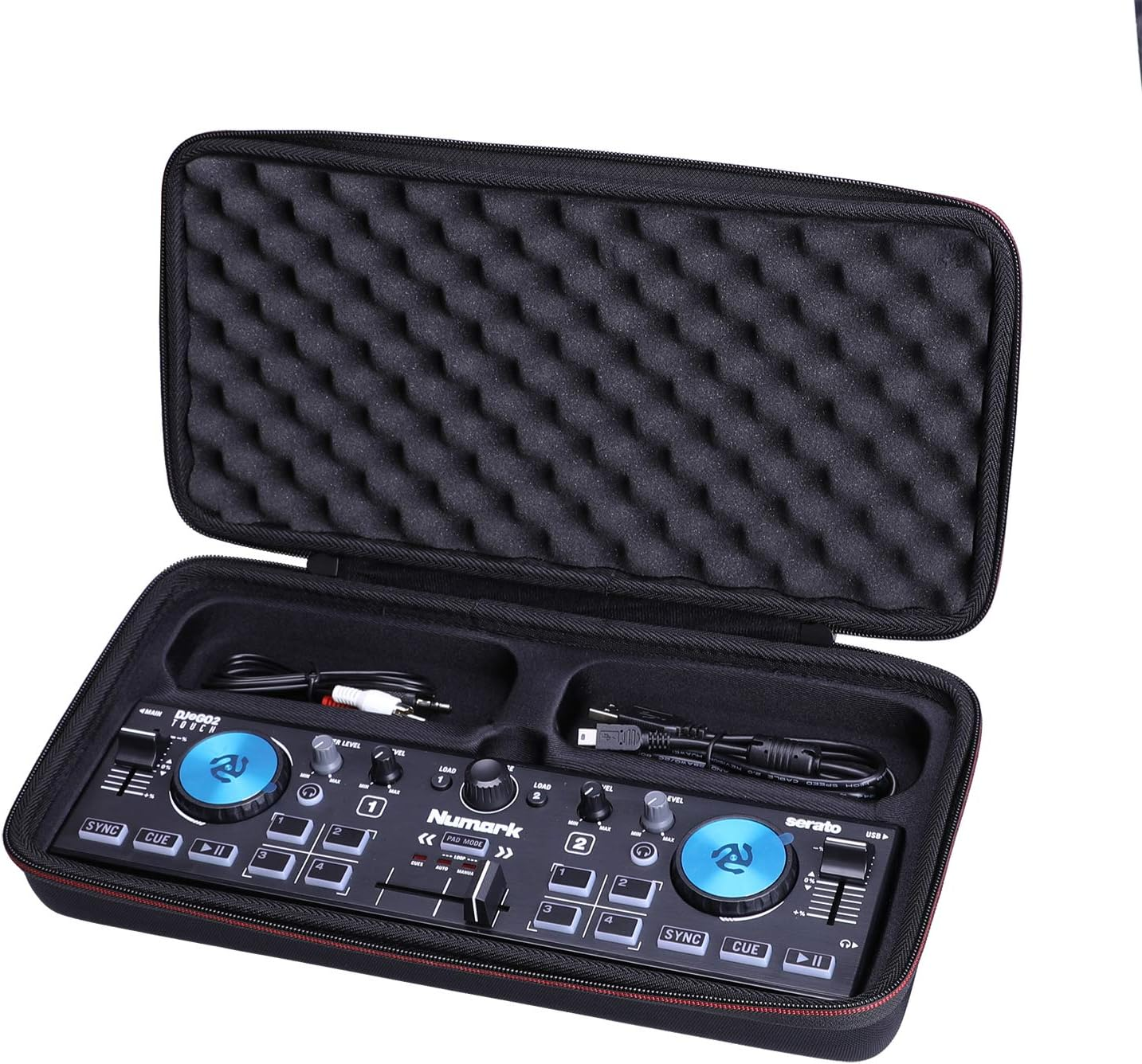 LTGEM EVA Hard Case for Numark DJ2GO2 or Numark DJ2GO2 Touch &ndash; Compact 2 Deck USB DJ Controller (Black) image number 5