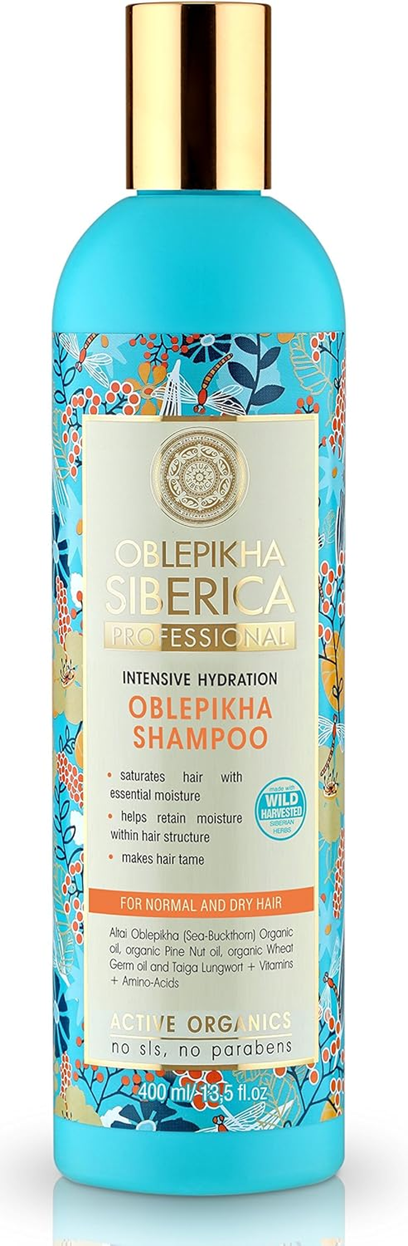 Natura Siberica Oblepikha Active Organic Sea Buckthorn Shampoo for Normal and Dry Hair 400 Ml (Natura Siberica) image number 1