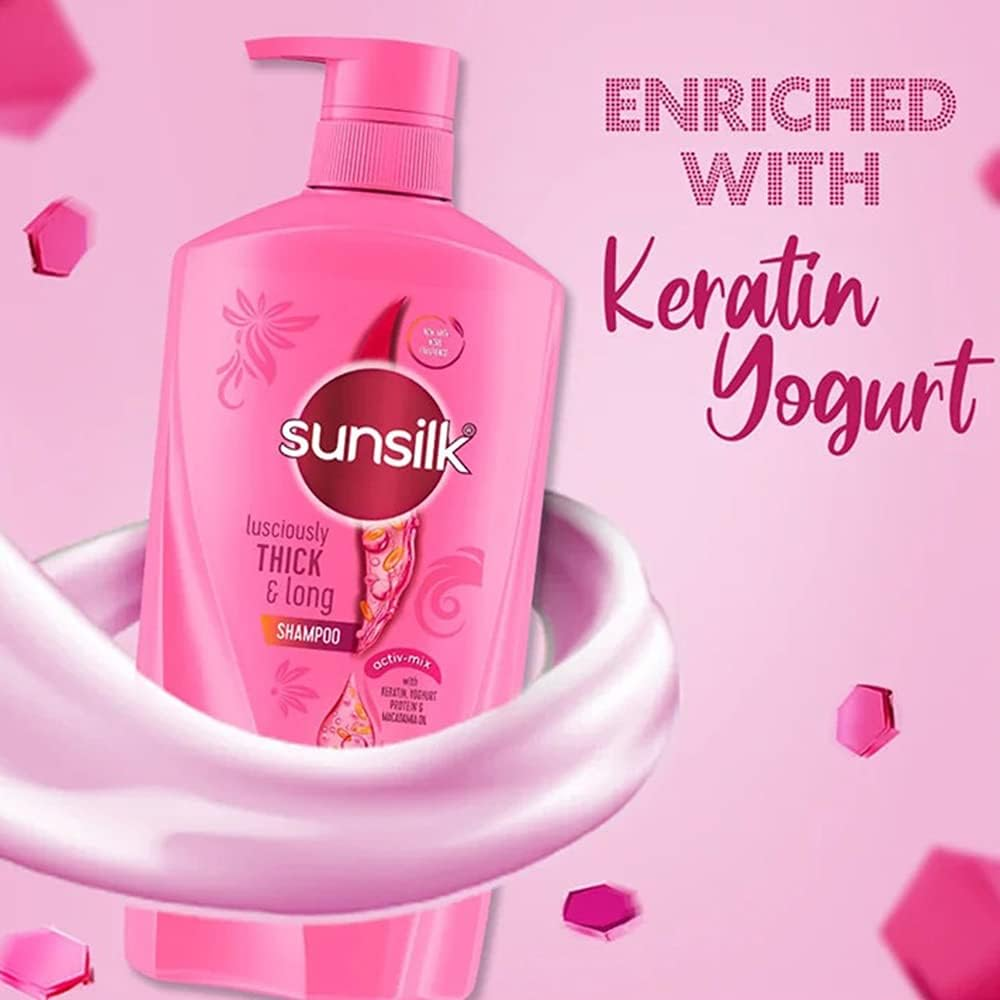 Sunsilk Lusciously Thick and Long Shampoo, 650Ml image number 3