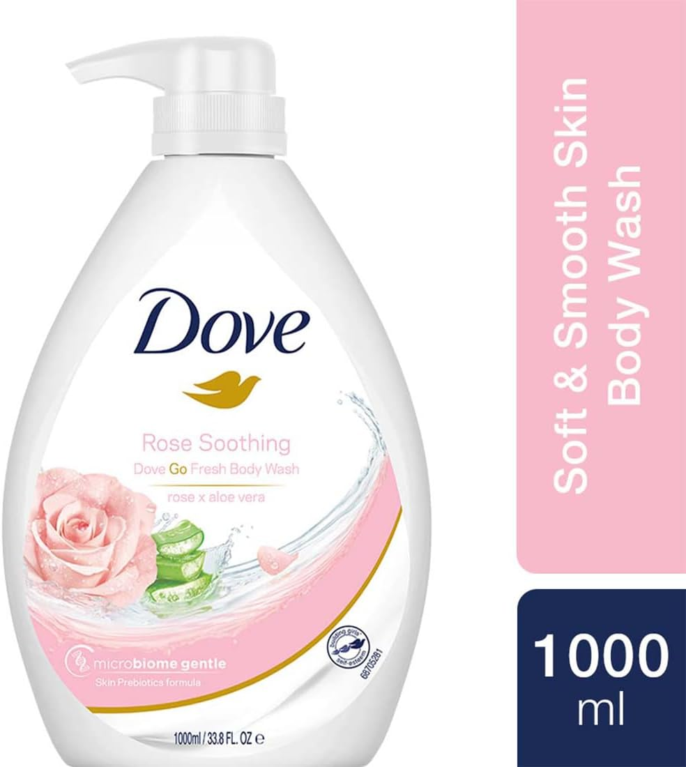 Dove Rose Soothing and Aloe Vera Body Wash 1000 Ml image number 5