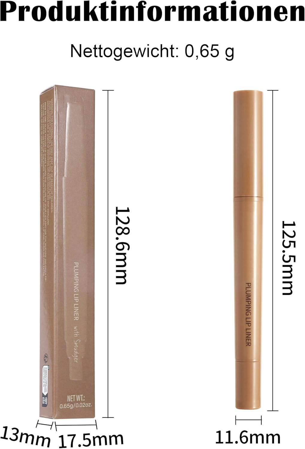 Erinde Matte Lip Liner Pencil with Brush, Rotating Lip Liner, Long-Lasting and Highly Pigmented, Smudge-Proof, Smooth Velvet Texture, Contour Your Lips, Vegan #06 image number 5