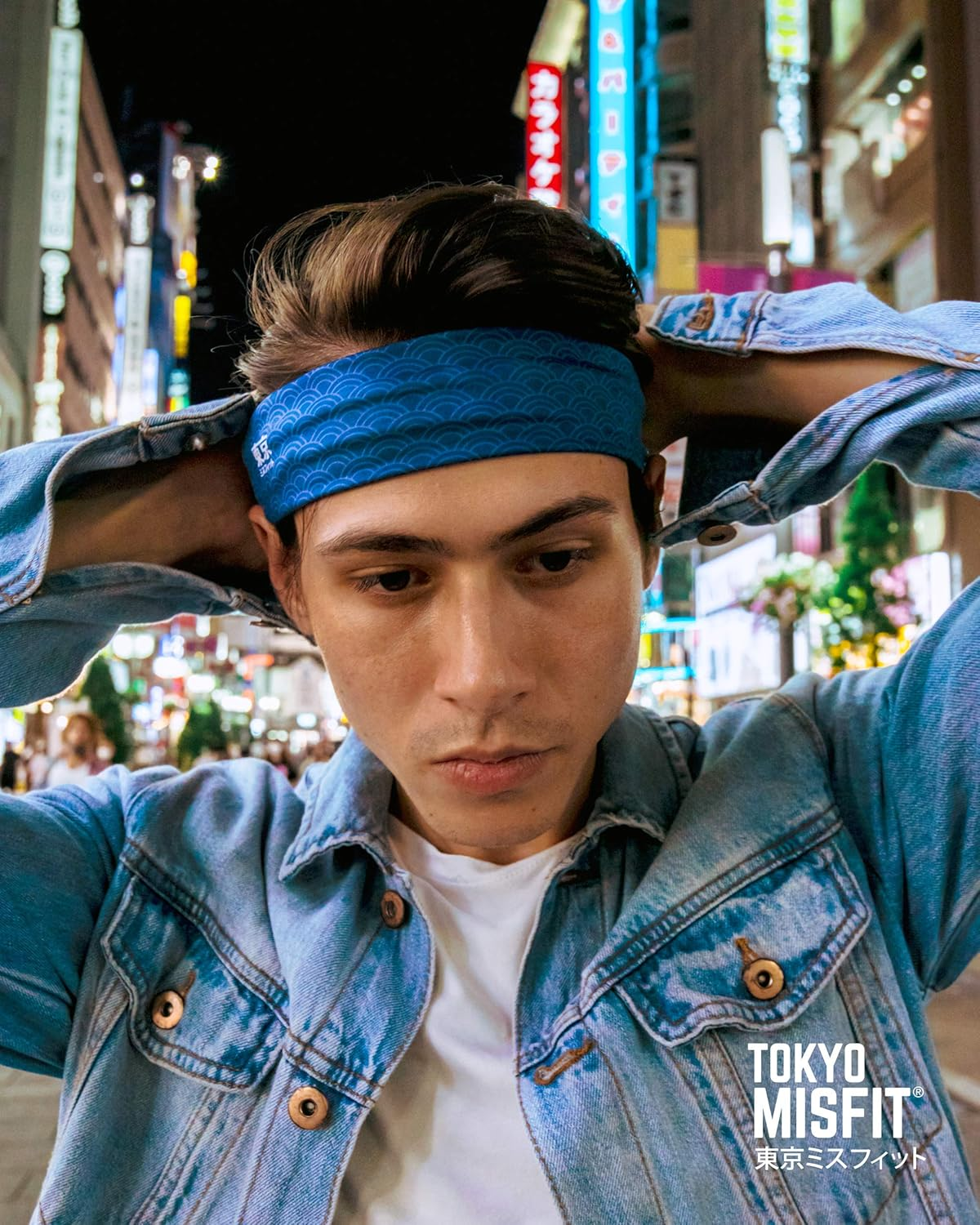 Tokyo Misfit - Japanese Headbands for Men & Women, Sweat Band, Workout, Yoga, Fashion, Running, Sports, Basketball, Bandana