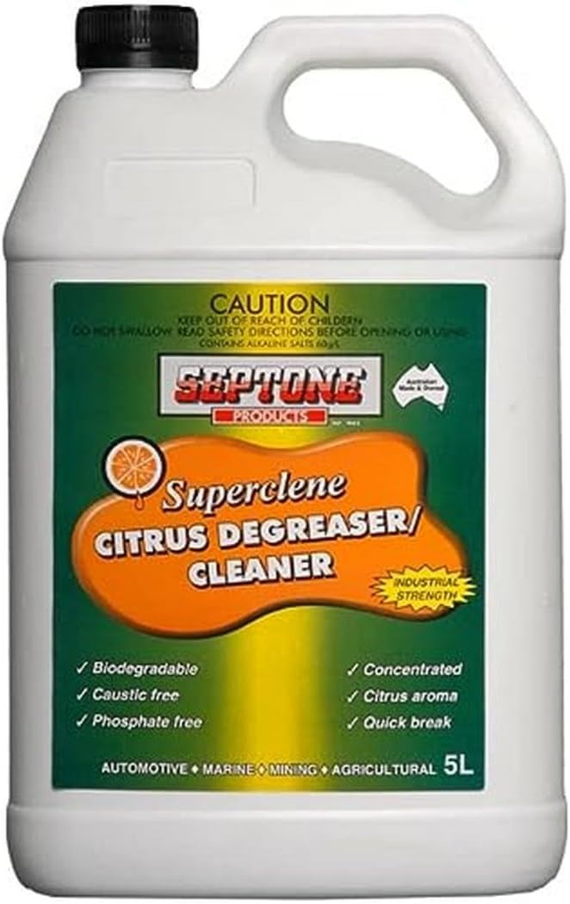 Septone Superclene Citrus Degreaser/Cleaner, 5 Litre