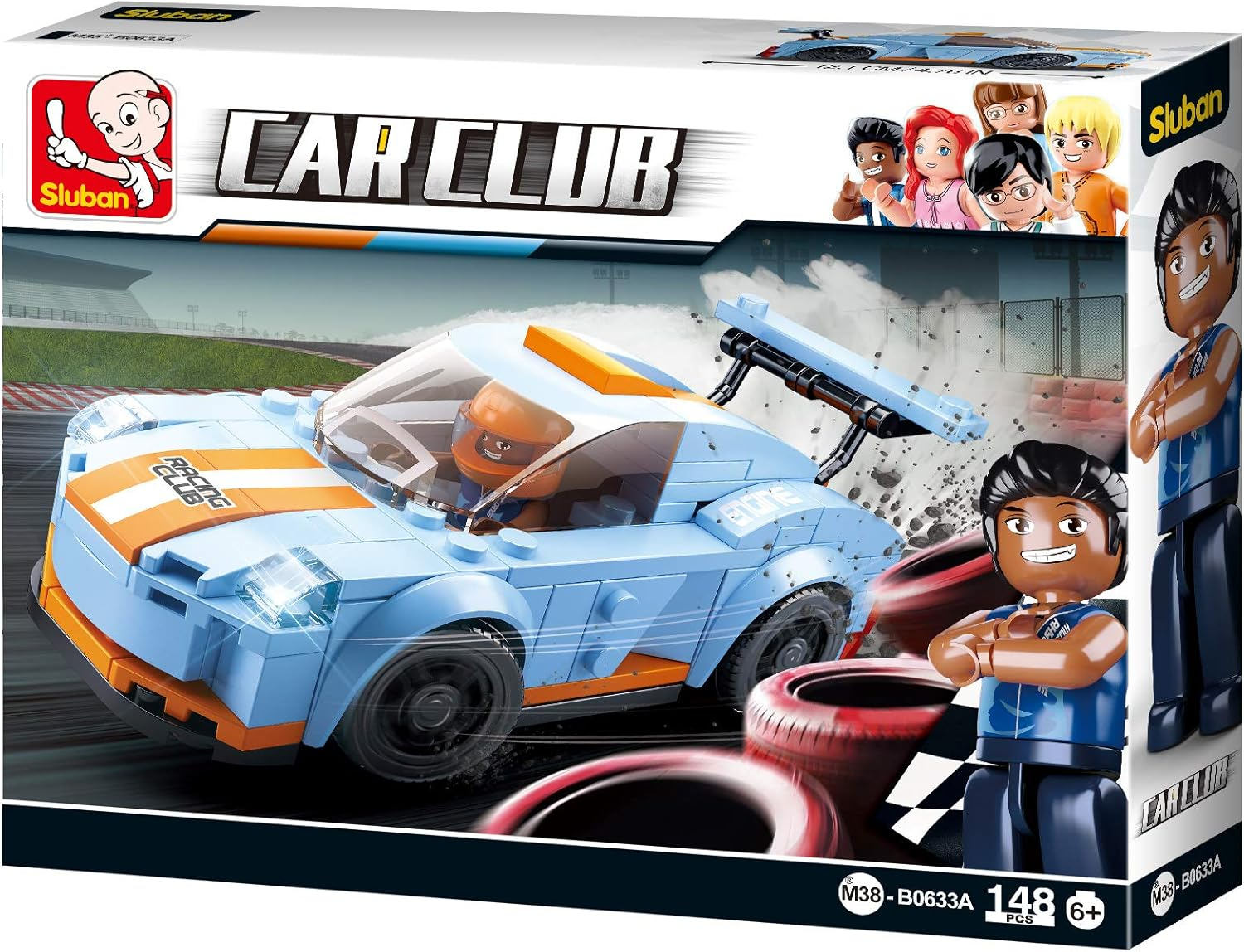 SLUBAN Car Club Leopard 148 Pieces image number 3