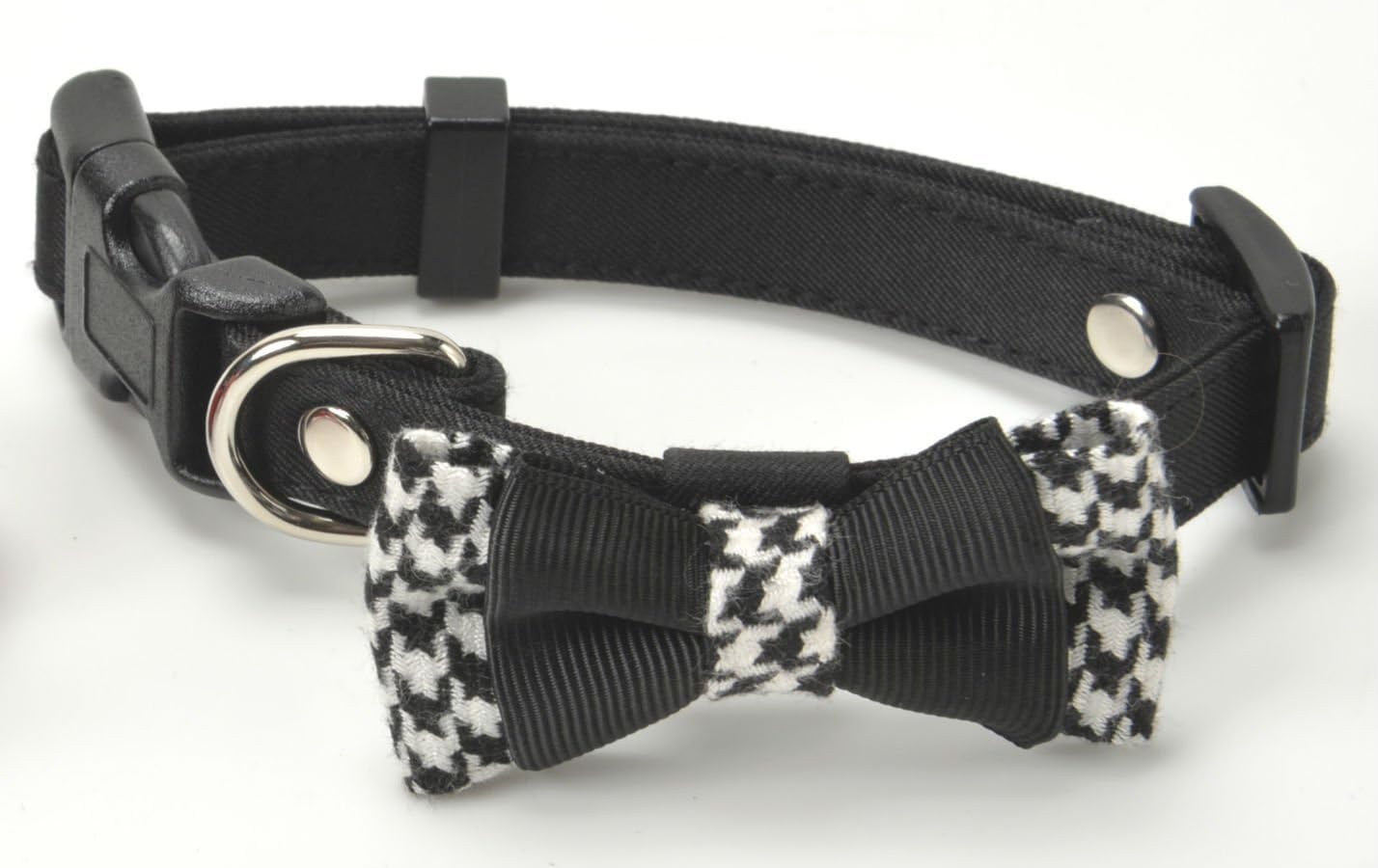 Dog Amo.K 910083-3 Houndstooth Ribbon L-BLA