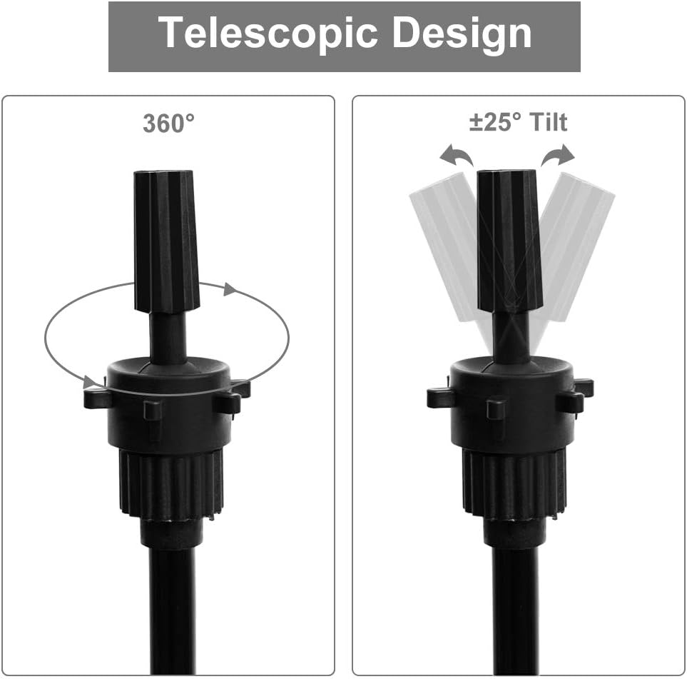 Wig Stand Tripod, Adjustable Foldable Mannequin Head Stand Heavy Duty Head Tripod Holder for Hair Salon Cosmetogy Hairdressing Training Practice image number 2