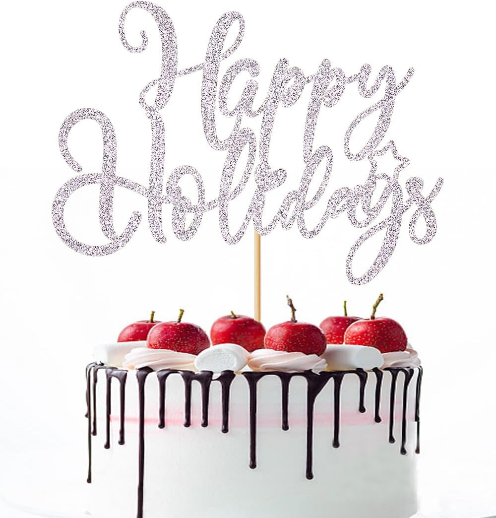 Happy New Year Cake Toppers，New Years Eve Cake Topper，Hello 2024,Happy New Year 2024 Party Decorations,New Year'S Eve Holidays Party Decorations Supplies (4)