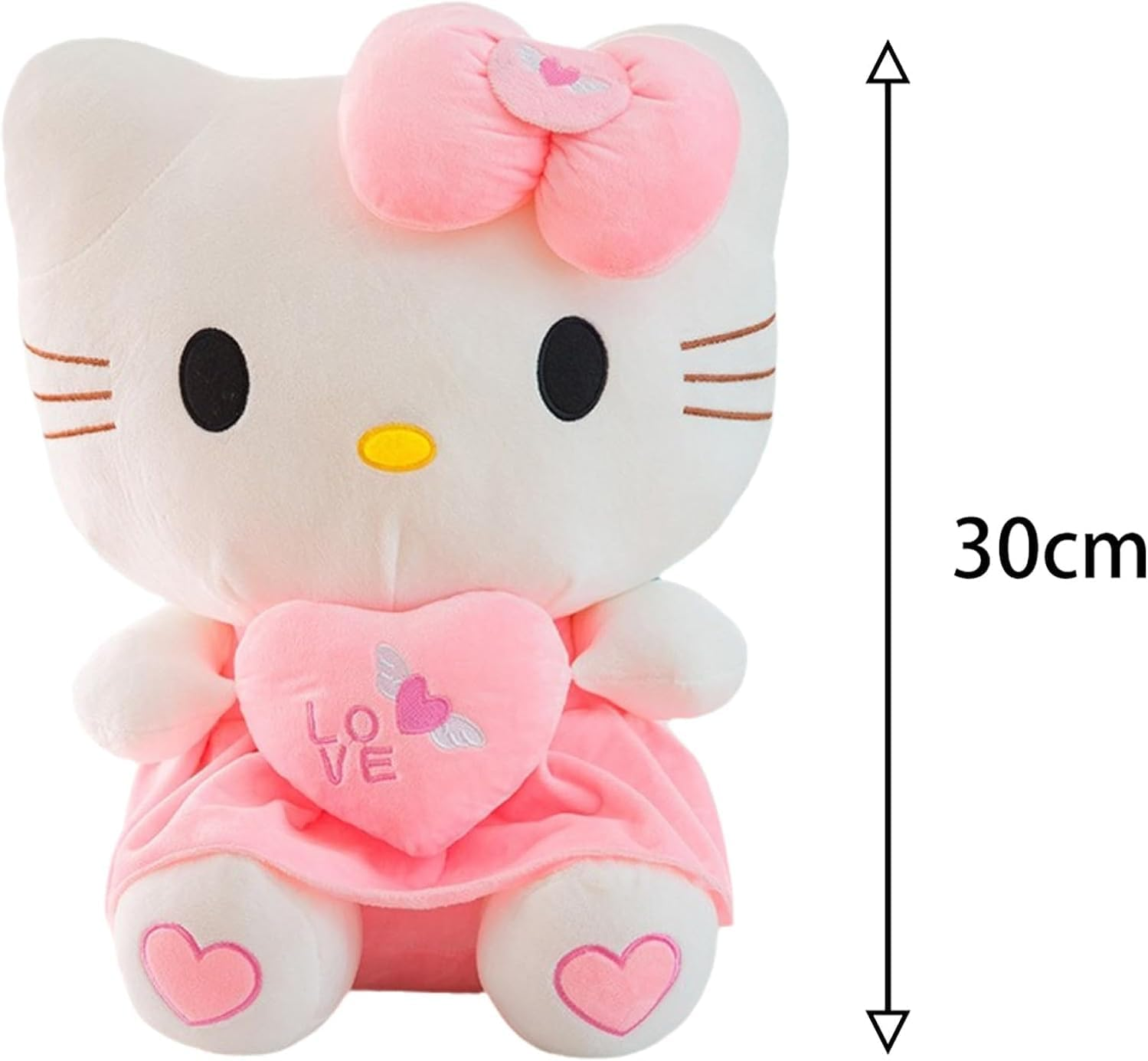 Kitty Cat Plush Toys, Pillow Plush, Soft Doll Toys, Stuffed Animals Toy Birthday Gifts for Girls Kids (Heart) image number 2