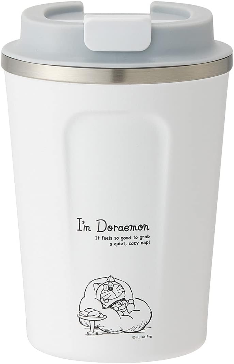 Skater STBC3F-A Vacuum Stainless Steel Insulated Coffee Tumbler, Small, 11.8 Fl Oz (350 Ml), Doraemon