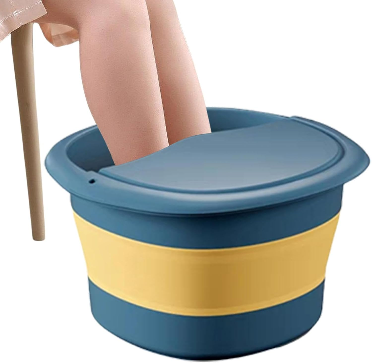 Bucket for Soaking Feet, Multi-Functional Foot SPA Basin with No Deformation, Home SPA Supplies for Feet Bath, Washing Face, Washing Towels, Washing Clothes, Toiletries Storage Puchen - Green image number 7