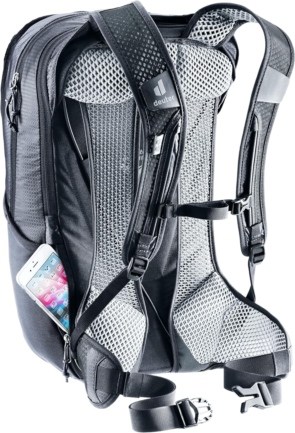 Deuter Race Air 14+3 Fahrradrucksack - Citrus-Graphite image number 7