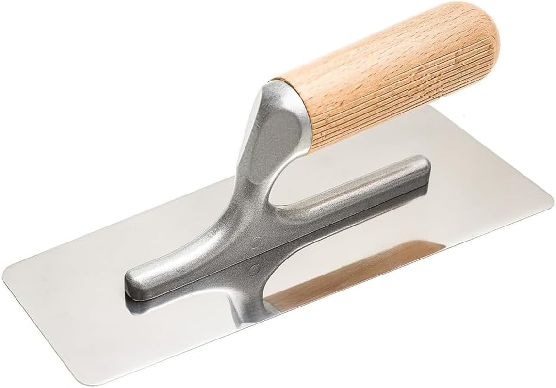 Zicojia Polished Stainless Steel Venetian Plaster Trowel Set 3 PC Paint Plastering Finishing Hand Tools image number 1