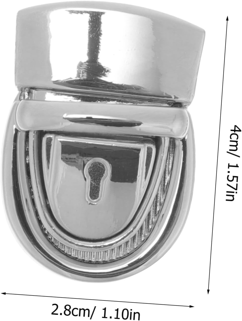 KOCKSHION Bag Lock Press Push Locks for DIY Handbag Making Durable Zinc Alloy Buckles Easy to Install Bag Accessories Gold Color for Craft Projects image number 2