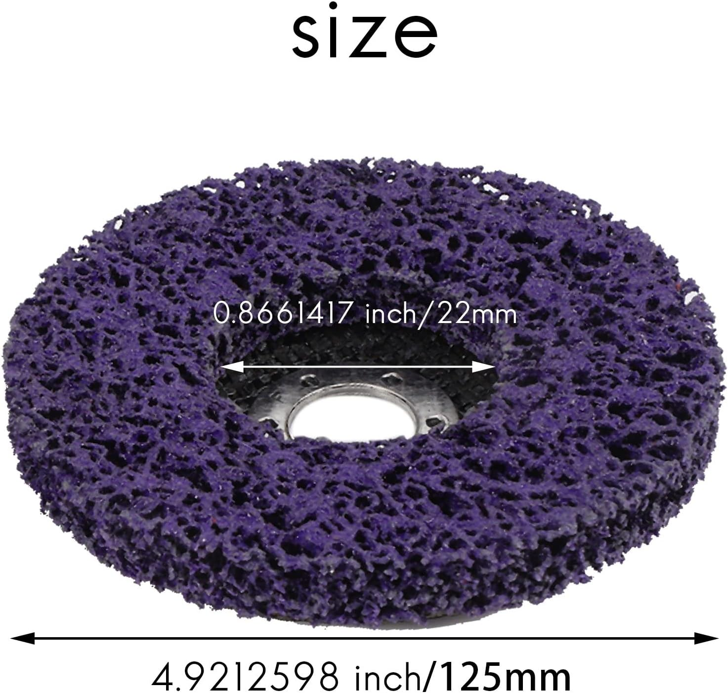 5Pcs Abrasive Wheel Grinder Strip Disc 125 Mm Strip Disc Wheel Paint Rust Removal Clean for Angle Grinder Removal image number 1