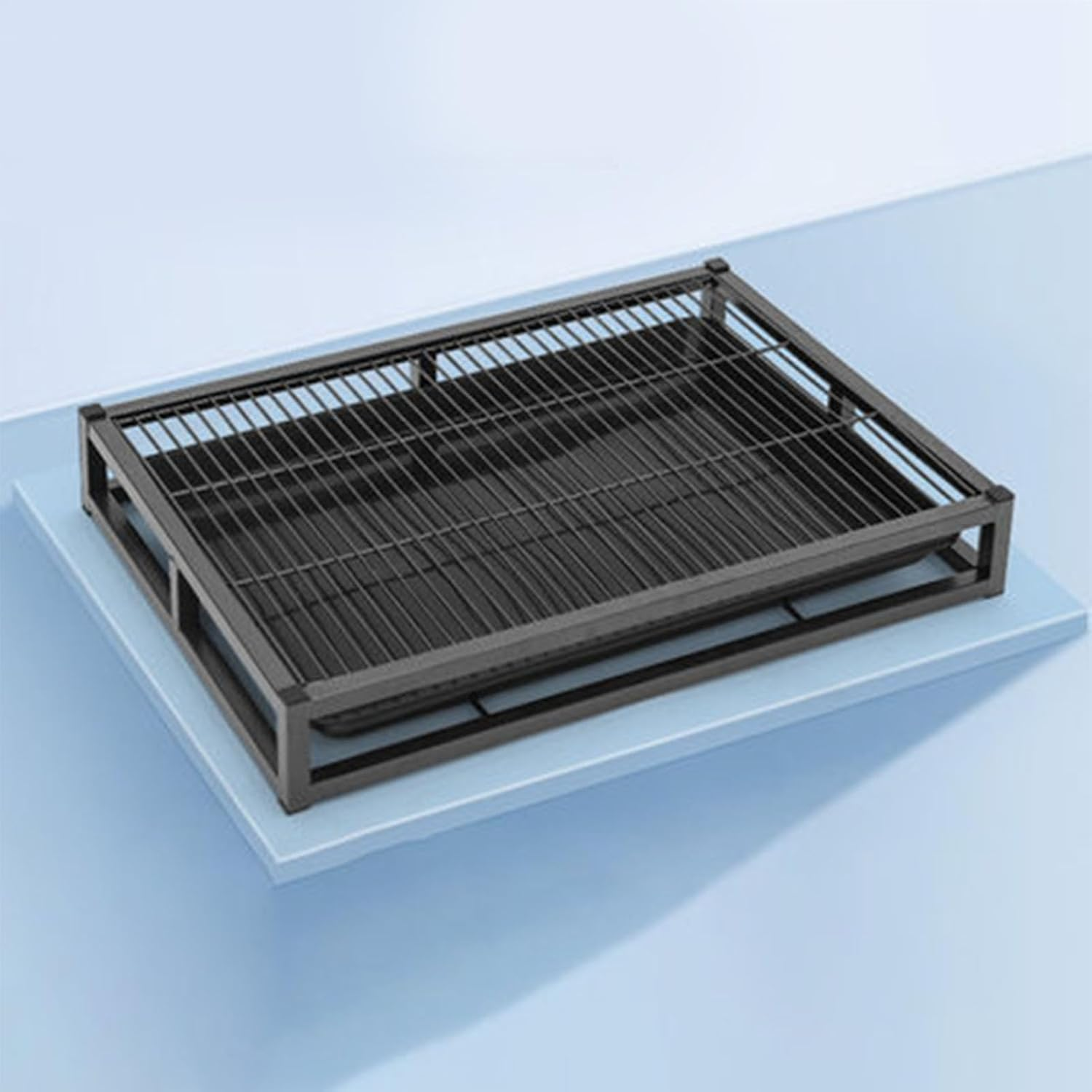 Dog Potty Tray, Metal Dog Toilet Training Tray, Reusable Puppy Dog Training Toilet, Dog Pee Pad Holder for Indoor & Outdoor (Medium) image number 3