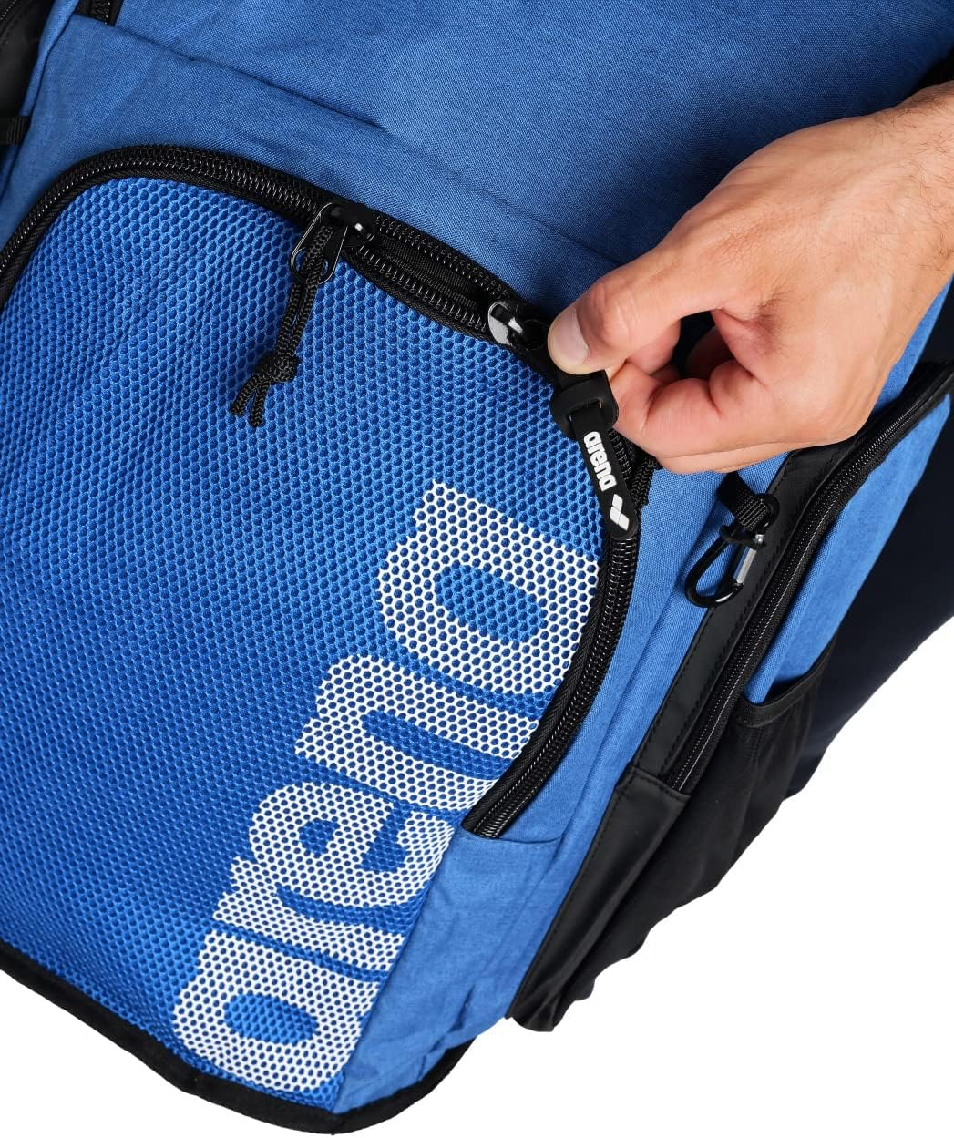 Arena Team 45L Swimming Athlete Sports Backpack Training Gear Bag for Men and Women - Red Melange image number 4