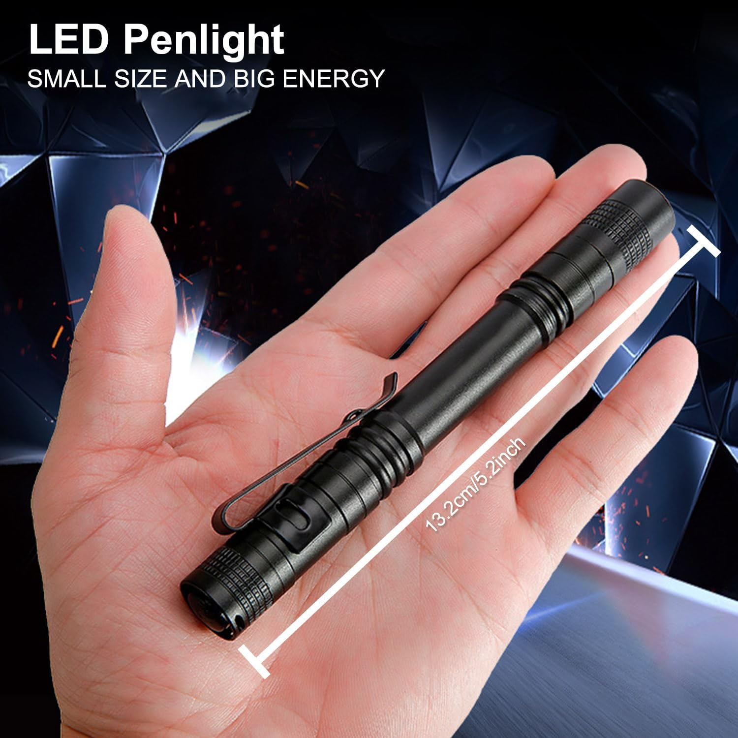 HYVCZP 4 Pcs Red Light Flashlight Red Light Pen Light Flashlight Super Bright Red LED Flashlight Red Torch for Aviation, Astronomy, Night Observation image number 2