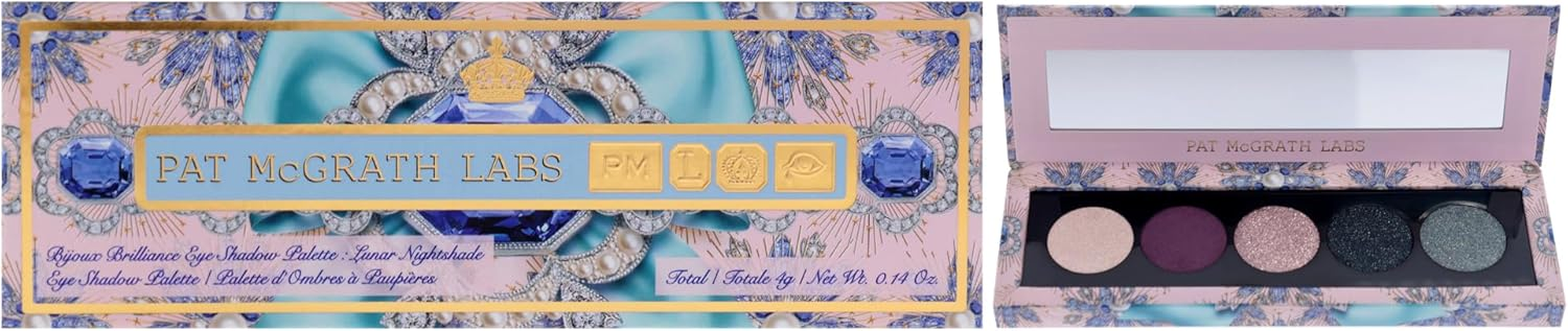 Bijoux Brilliance Eye Shadow Palette - Bordeaux Bliss by Pat Mcgrath Labs for Women - 0.14 Oz Eye Shadow