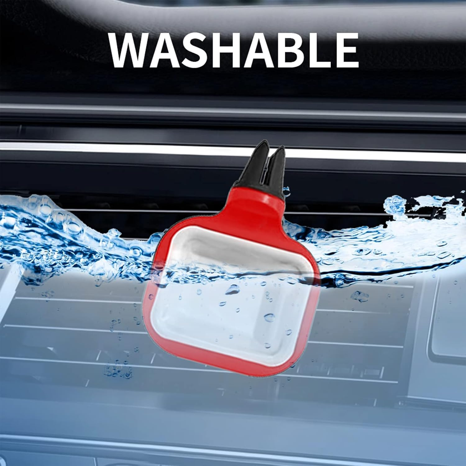 2Pack Sauce Holder for Car Sauce Holder Vent Dip Clip an In-Car Sauce Holder for Dipping Sauces and Car Vent Ketchup All Vehicle Car Vent Sauce Dipping Dish Container (RED) image number 5