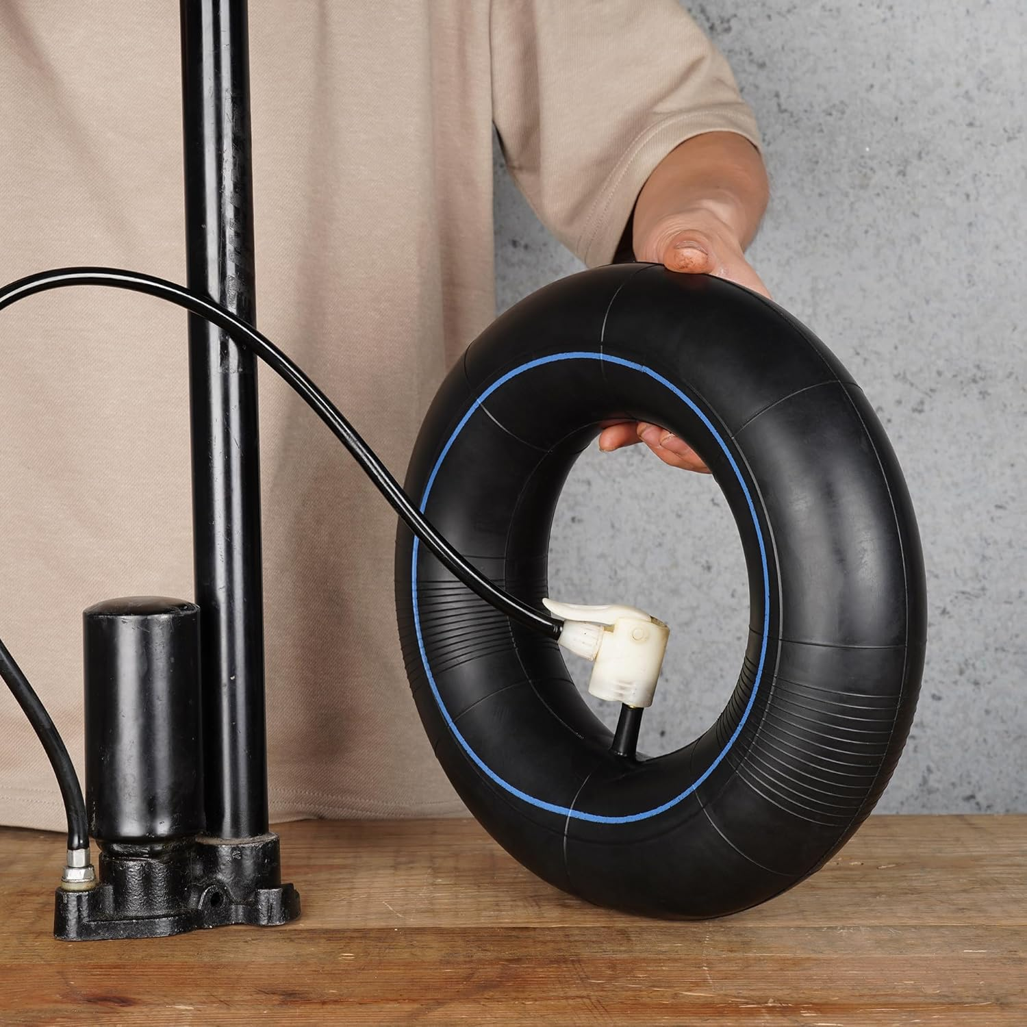 13 X 4.00-6'' Tube 4.10/3.50-6 Heavy Duty Replacement Inner Tube with TR-13 Straight Valve Stem (2-Pack) for Wheelbarrow Lawn Mower Hand Trucks, Gorilla Cart Wagons Snow Blowers image number 2