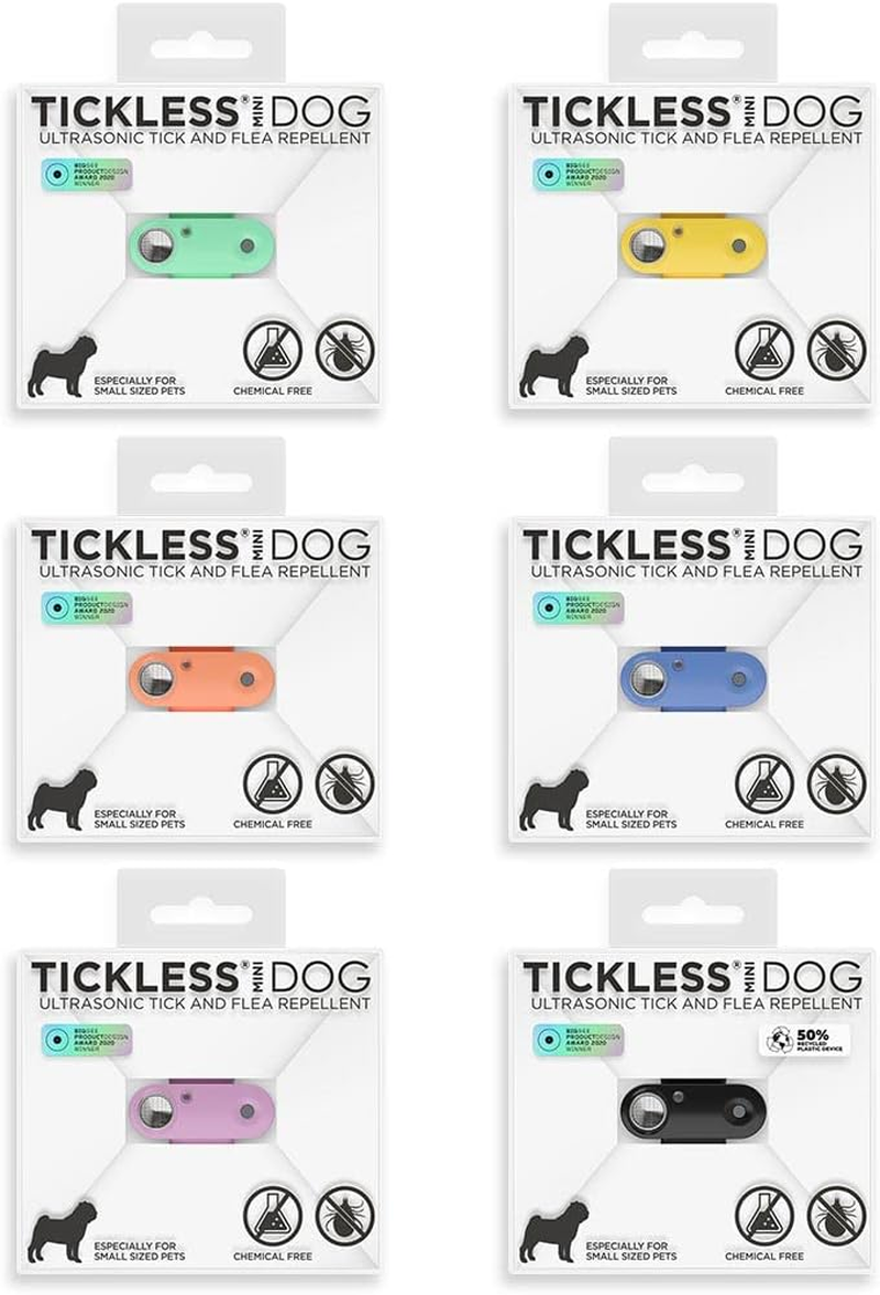 Tickless Mini Dog - Chemical Free Natural Ultrasonic Flea and Tick Repellent for Dogs - Marigold image number 1