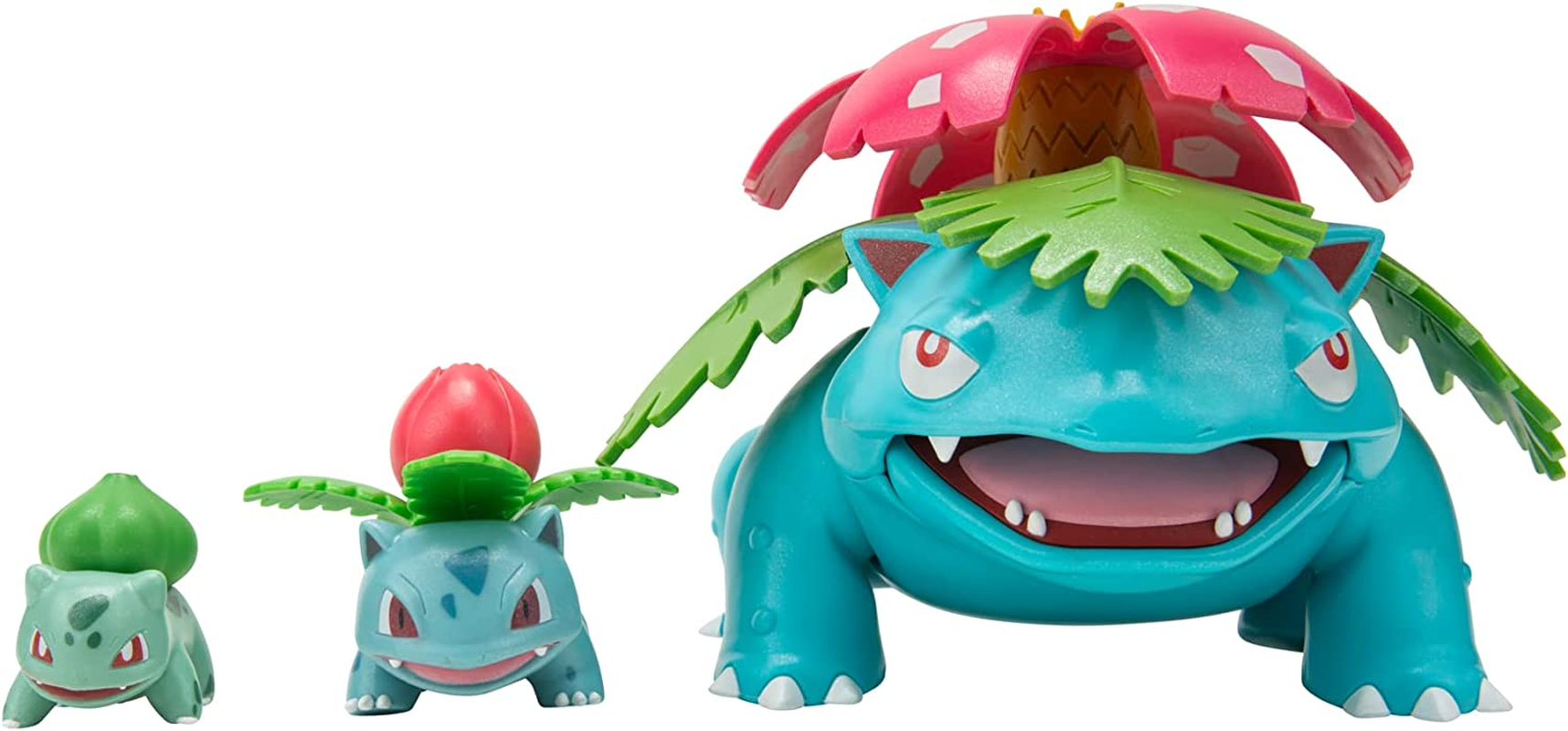 Pokemon Select Evolution 3 Pack - Features 2-Inch Bulbasaur, 3-Inch Ivysaur and 12-Inch Venusaur Battle Figures image number 2
