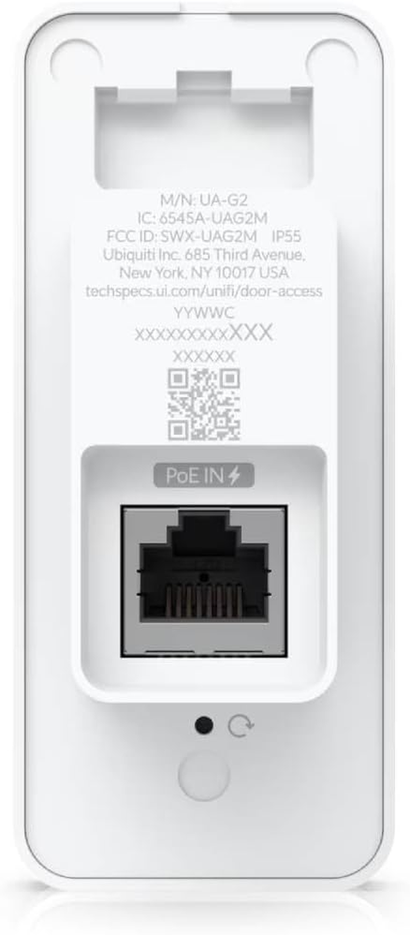 UBIQUITI Unifi Access Reader G2, Entry/Exit Messages, IP55 Weather Resistance, Additional Handwave Unlock Functionality image number 2