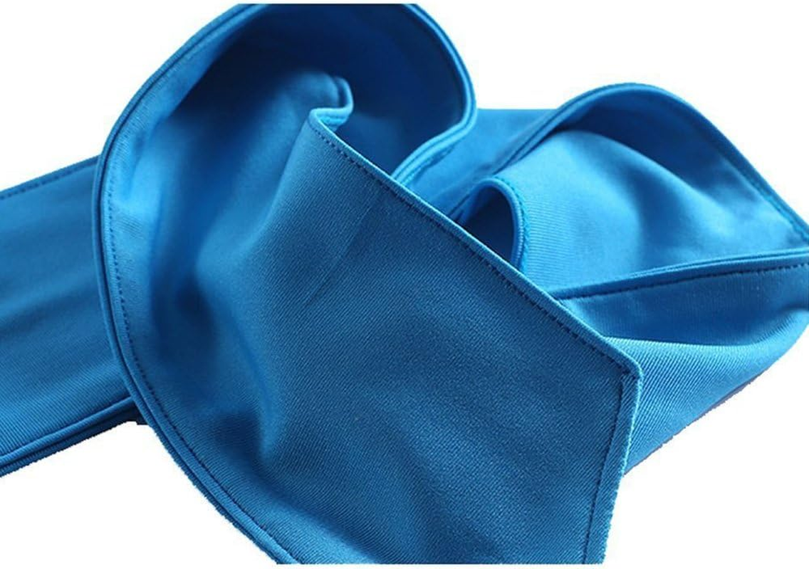 Quickly Dry Moisture Wicking Sweat Head Tie Headband Women Men Sports Stretchy Sweatband Head Wrap Scarf Bandana for Tennis Running Workout Yoga Gym Cycling Fitness (Blue) - Blue image number 2