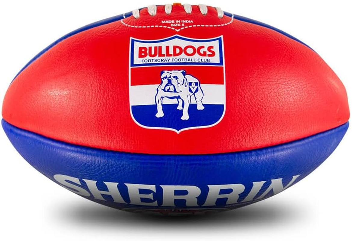 Western Bulldogs Leather Football - Size 5 image number 3