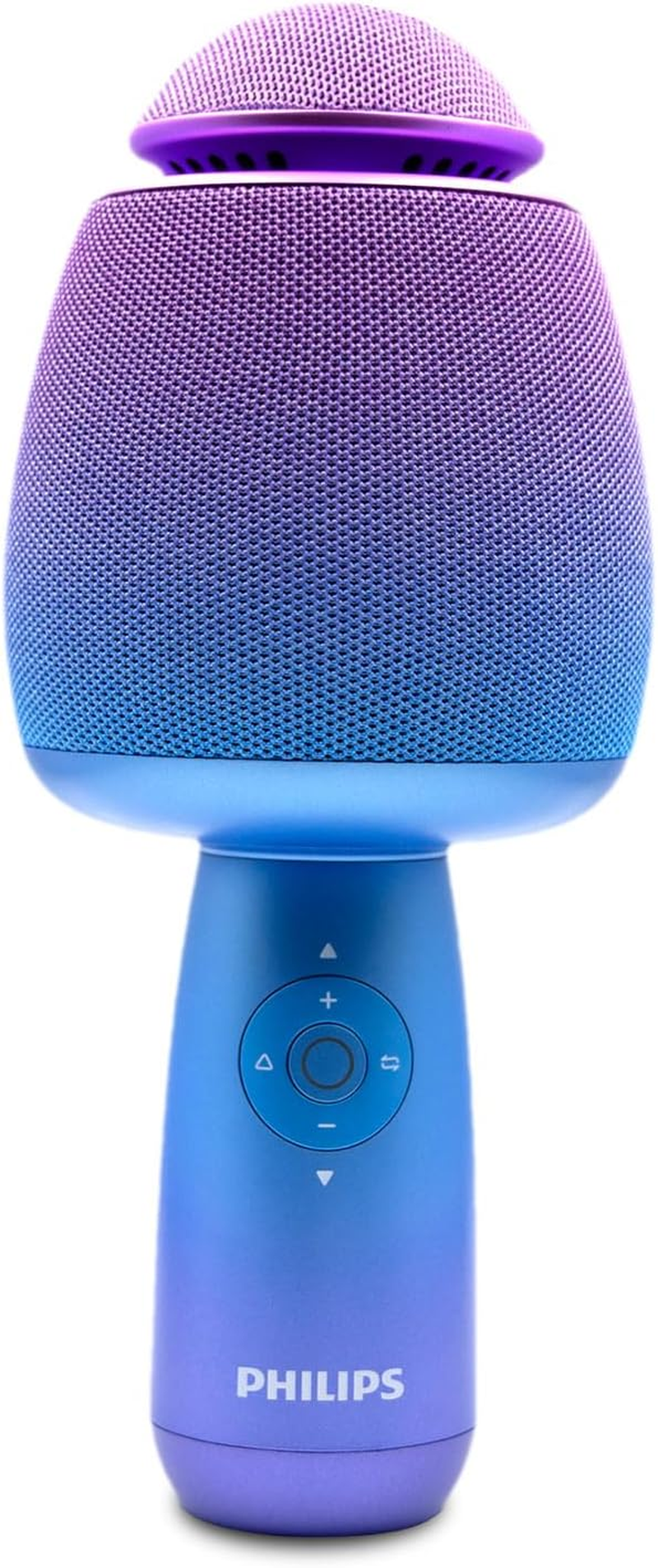 Philips 4 in 1 Karaoke Anywhere Bluetooth Handheld | Karaoke | Microphone| Portable Karaoke System with Speaker| Karaoke Machine Home KTV Player with Record Function for Phone/Tablet (Blue/Purple)
