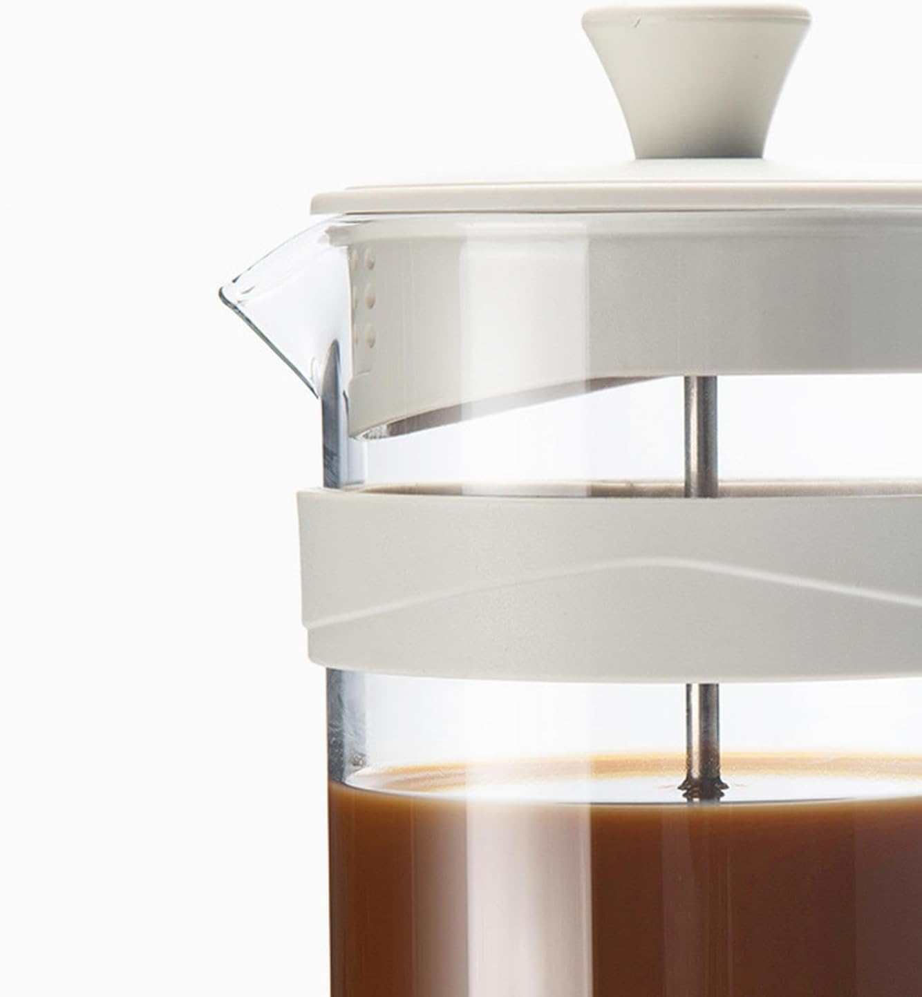 STARTIST French Coffee Maker Coffee Plunger Thickened Fine Mesh Filter Tea Pot Coffee Maker for Outdoor Camping Coffee, 1000Ml image number 3