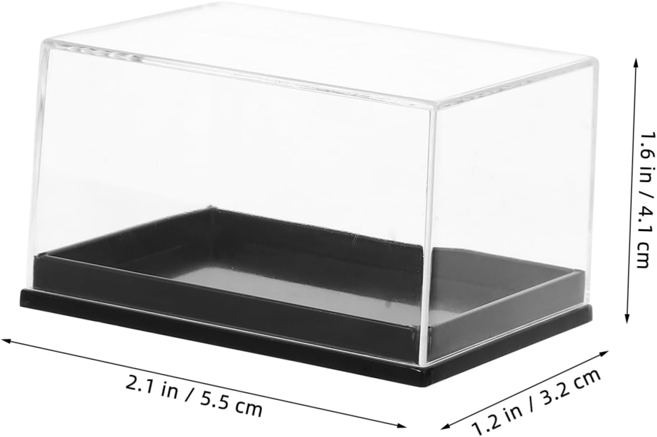 STOBAZA Mineral Specimen Display Box Set, 4Pcs Small Storage Case Lid, Plastic Specimen Storage Container for Jewelry and Mineral Collections in Australia image number 2