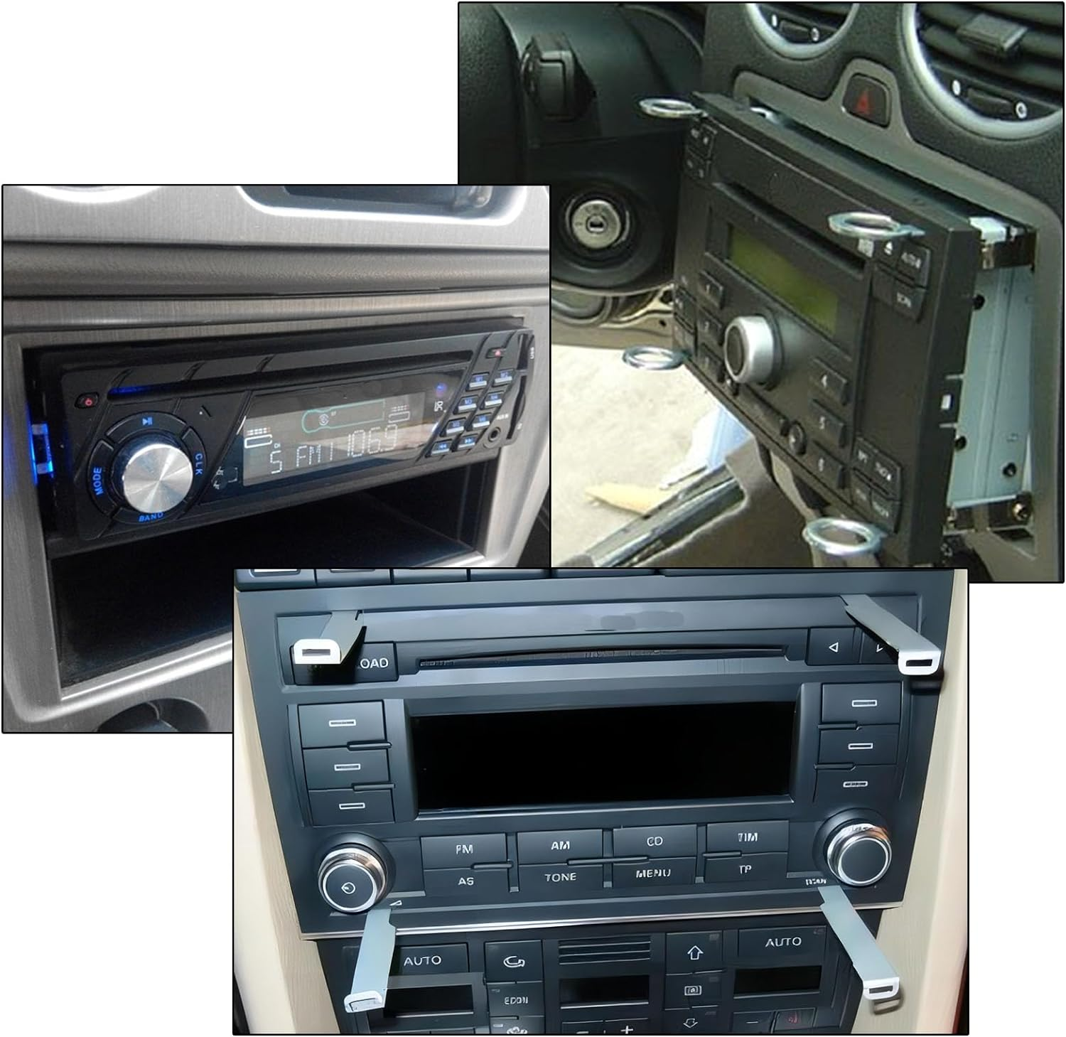 Auto-Plaza 2 Pairs (4Pcs) Stereo Removal Tools Key Replacement. Radio Car Radio Removal Tool Unit CD Player Pins Key Fiitings Pin Stereo Tools (Compatible with Sony Head) image number 1