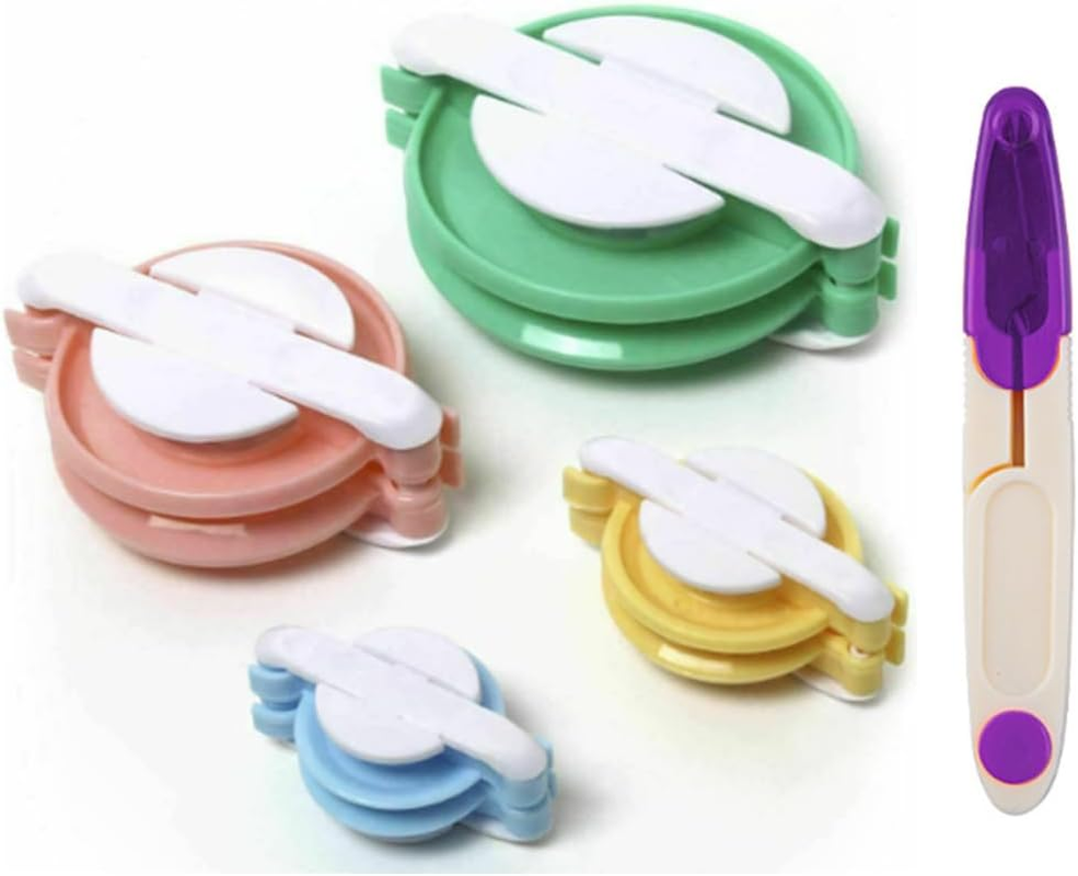 Pom Pom Makers,Pompom Maker Tool Set for Fluff Ball Weave DIY Wool Yarn Knitting Craft Project for Kids and Adult 1 Pcs Scissors+Set of 4 Pom Pom Makers, Loopunk image number 3