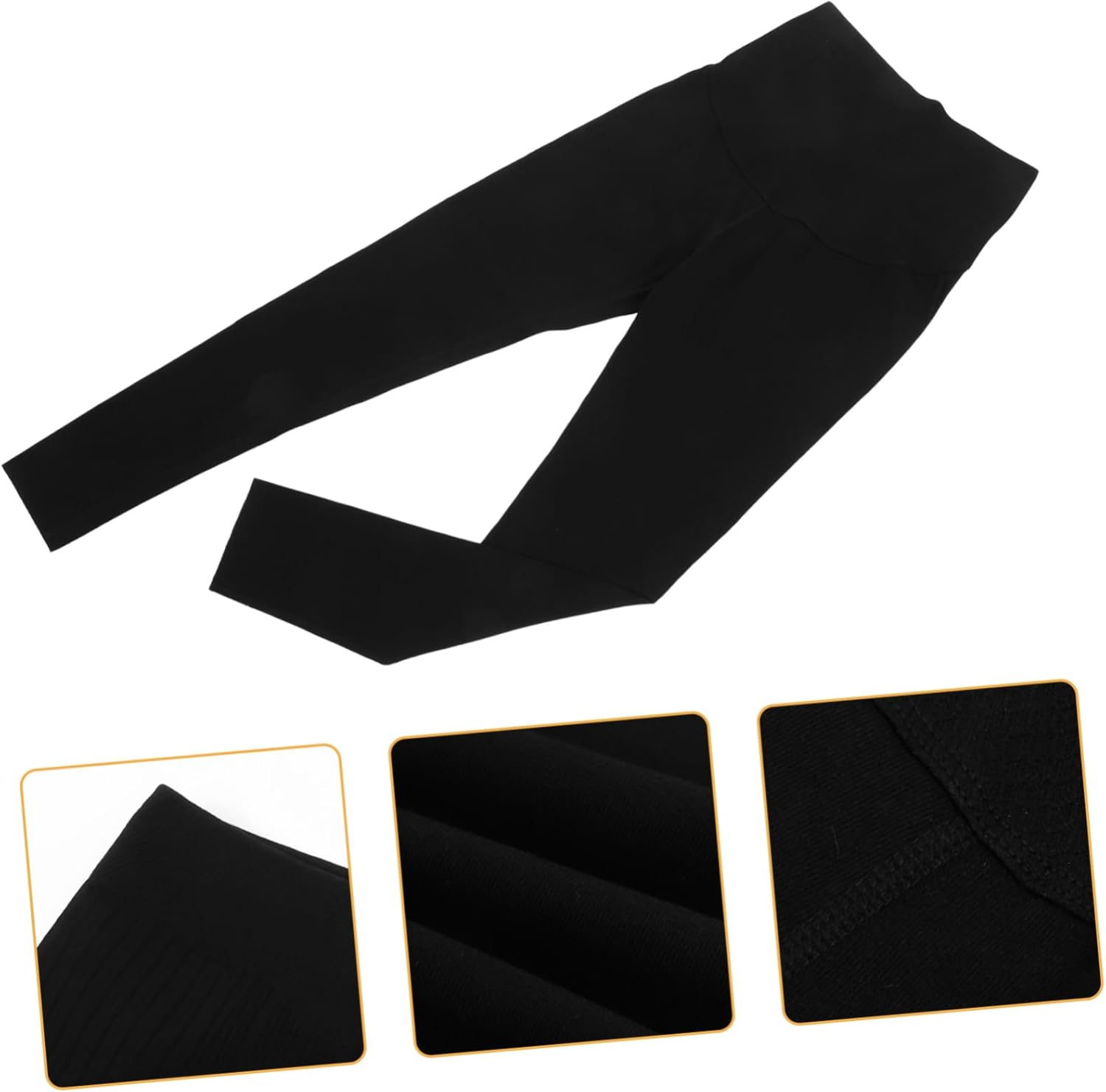 FOMIYES Maternity Leggings Women Yoga Pants for Pregnancy Workout Comfortable Waistband Support Pants Maternity Activewear Leggings Wide Leg for Women Black image number 6