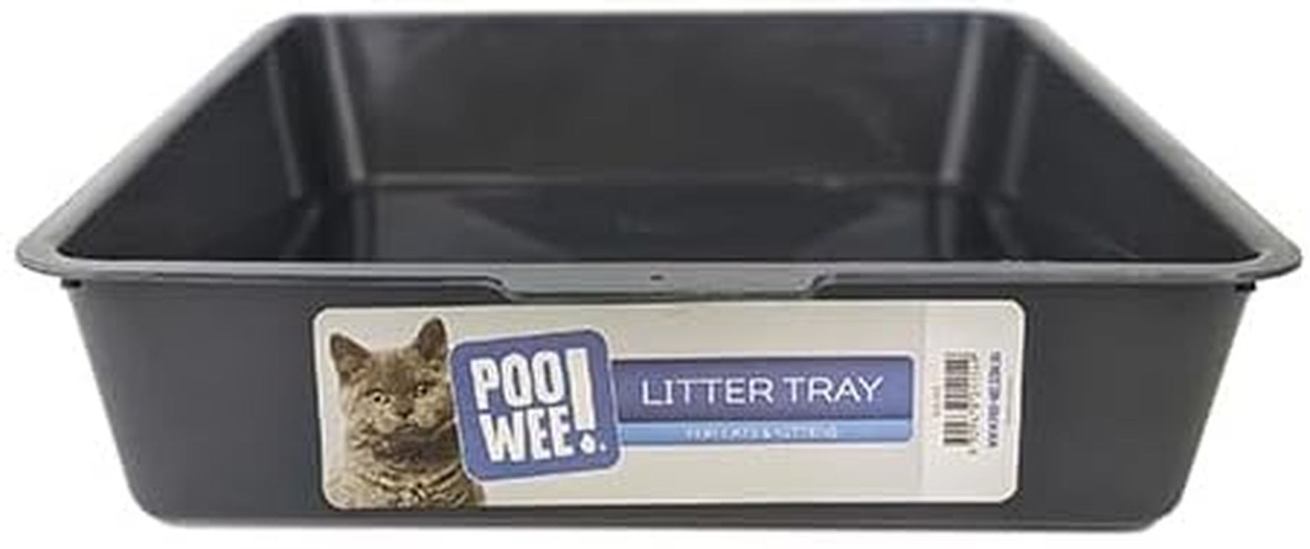POOWEE! Plain Cat Litter Pan Large, 42X31X8Cm, Random Colour &ndash; Low-Sided Open Tray for Easy Access, Ideal for Kittens & Cats, Easy-Clean Plastic, Aussie Owned, Single Tray Included - Large (Pack Of 2), Colour Will Be Randomly Selected. image number 5